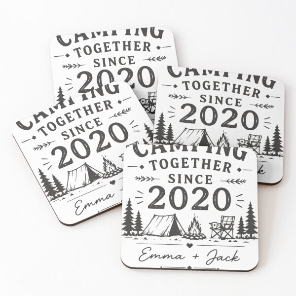Item preview, Camping Together Since Personalized Couple Camping Gift designed and sold by TeeVerse27.