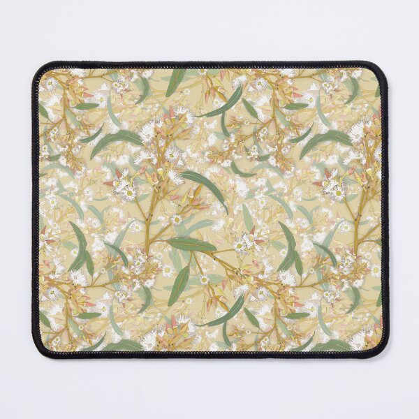 Item preview, Misty Layered Blue Gum Eucalyptus Brown Background designed and sold by Charlotte Weaver.