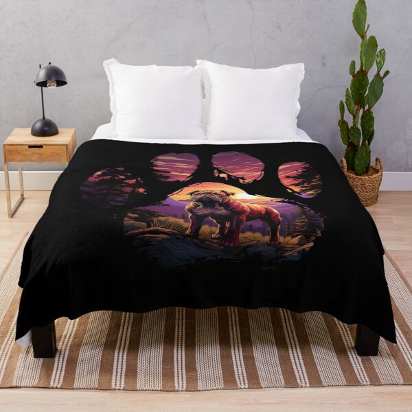 Item preview, Funny English Bull dog Paw Synthwave Mountain Tree Mom Dad Kids designed and sold by rafaeltto.