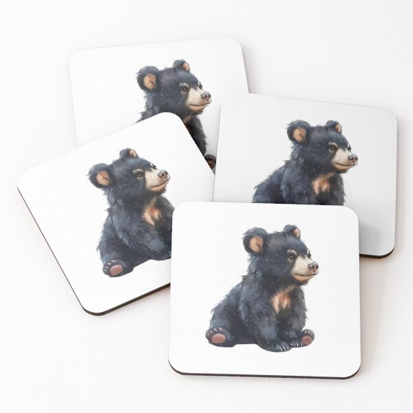 Item preview, Bear Cub | Cute Woodland Animal Watercolor Art designed and sold by Mandayartstudio.