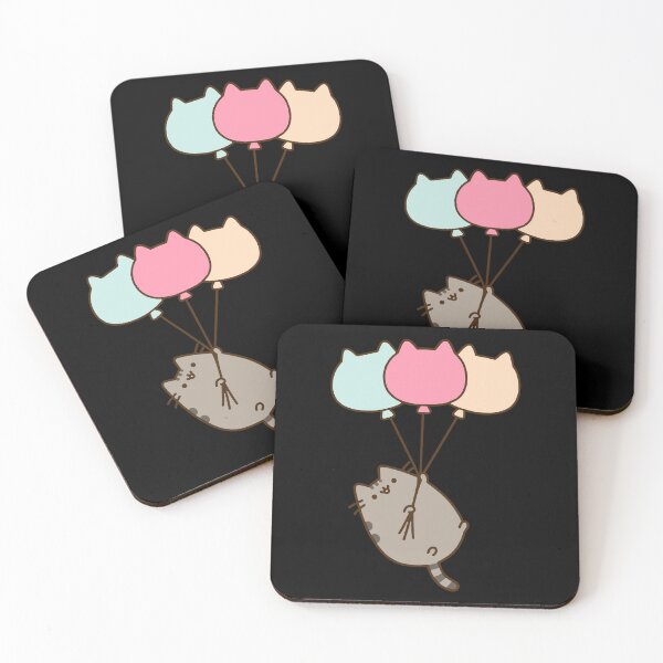 Item preview, Cat flying with a balloon designed and sold by snoWorkshop.