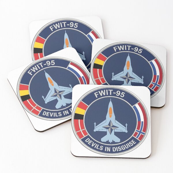 Item preview, NATO FWIT-95 "Devils in Disguise" Fighter Weapons Instructor Patch Graphic designed and sold by CharlieDesings.
