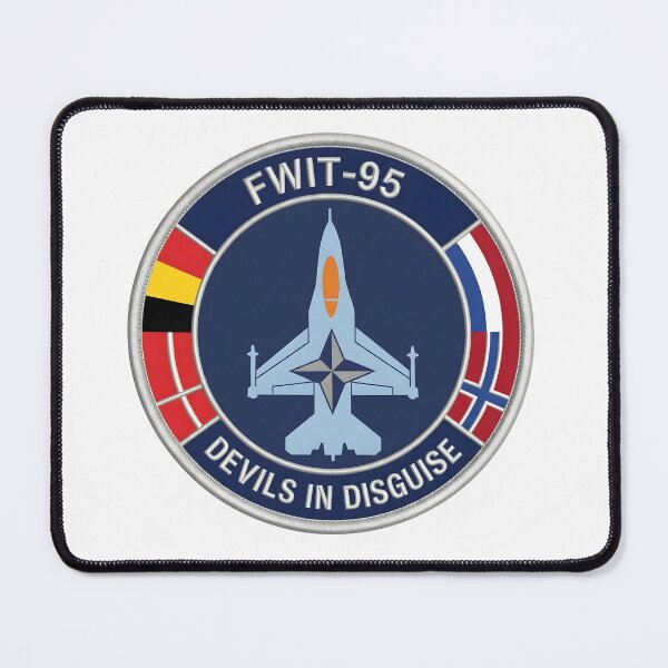 Item preview, NATO FWIT-95 "Devils in Disguise" Fighter Weapons Instructor Patch Graphic designed and sold by CharlieDesings.