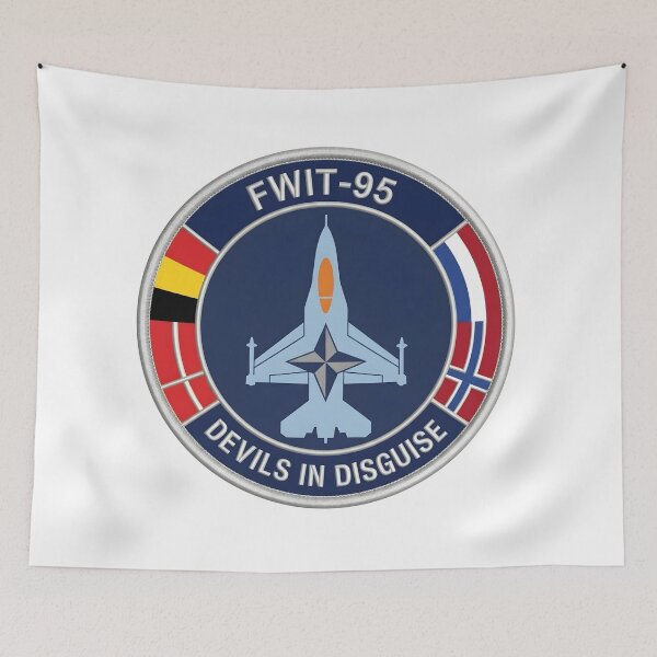 Item preview, NATO FWIT-95 "Devils in Disguise" Fighter Weapons Instructor Patch Graphic designed and sold by CharlieDesings.