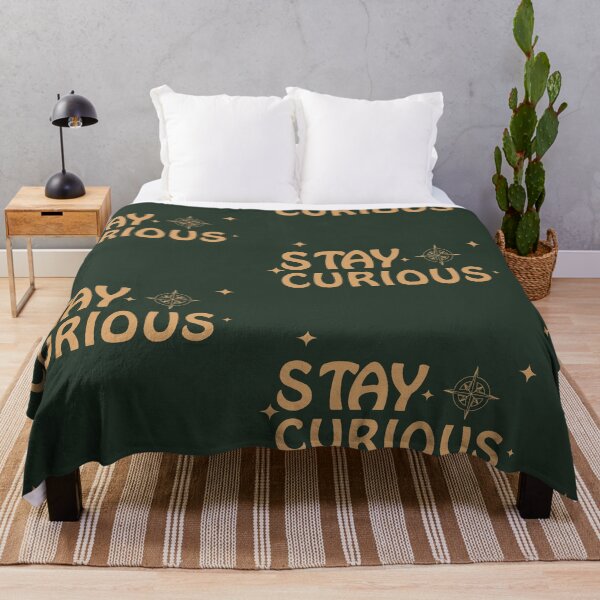 Item preview, Stay Curious Vintage Boho Typography Compass Star designed and sold by Joshbrowny.