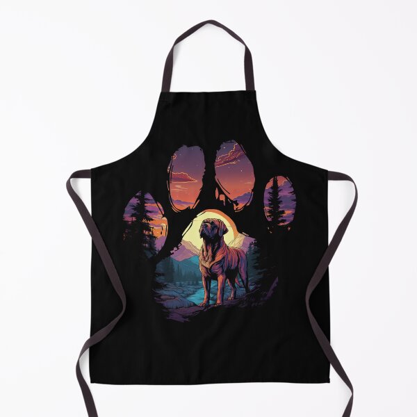 Item preview, Funny English Mastiff Paw Synthwave Mountain Tree Mom Dad Kids designed and sold by rafaeltto.