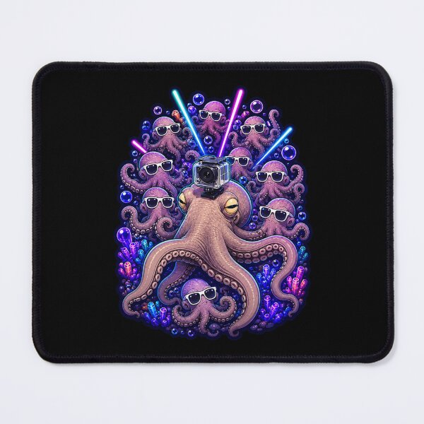 Item preview, Neon Octopus Rave Camera Crew designed and sold by Lombardino.