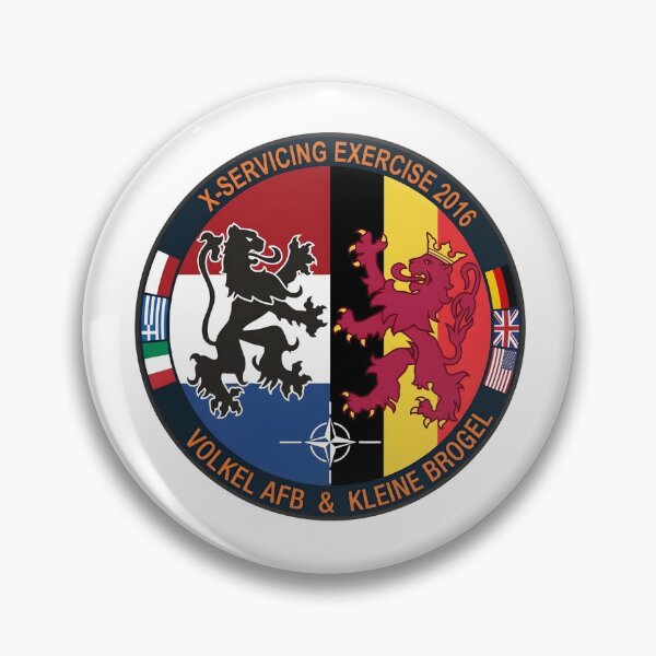 Item preview, NATO X-Servicing Exercise 2016 Volkel AFB & Kleine Brogel Patch Graphic designed and sold by CharlieDesings.