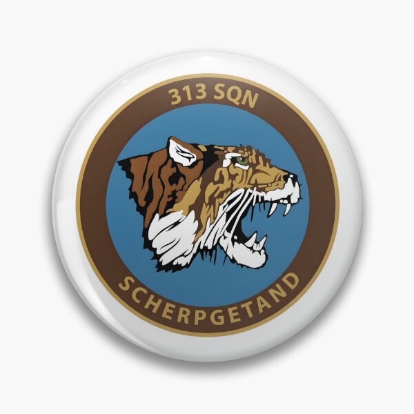 Item preview, RNLAF 313 Squadron "Scherp Getand" Tiger Patch Graphic designed and sold by CharlieDesings.