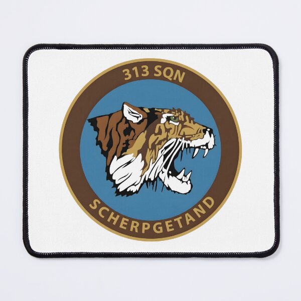 Item preview, RNLAF 313 Squadron "Scherp Getand" Tiger Patch Graphic designed and sold by CharlieDesings.