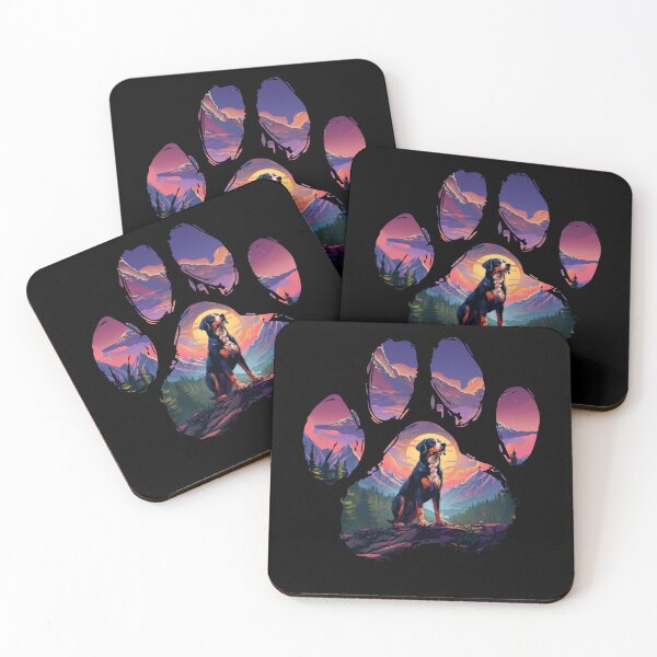 Item preview, Funny Entlebucher Mountain Paw Synthwave Mountain Tree Mom Dad Kids designed and sold by rafaeltto.