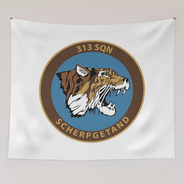 Item preview, RNLAF 313 Squadron "Scherp Getand" Tiger Patch Graphic designed and sold by CharlieDesings.
