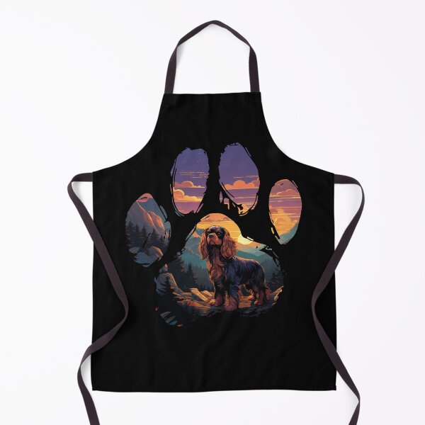 Item preview, Funny English Toy Spaniel Paw Synthwave Mountain Tree Mom Dad Kids designed and sold by rafaeltto.