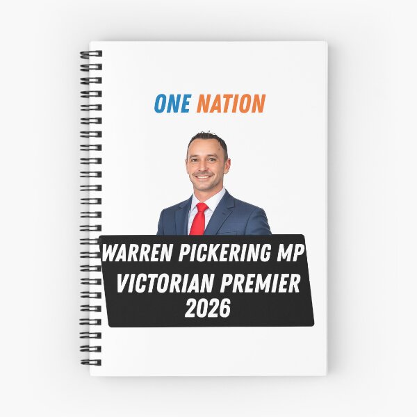 Item preview, ONE NATION : WARREN PICKERING MP VICTORIAN PREMIER 2026 designed and sold by VisionLeeStudio.