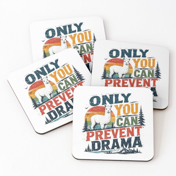 Item preview, Only You Can Prevent Drama Llama Alpaca Humor designed and sold by RetroMini2026.