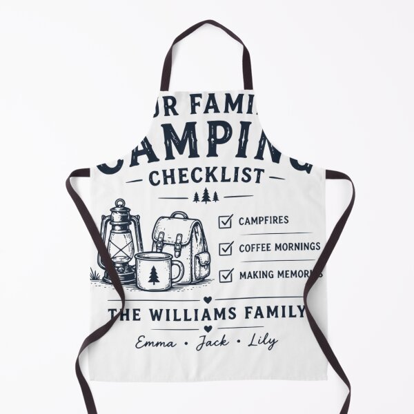 Item preview, Family Camping Checklist Outdoor Adventure Design designed and sold by TeeVerse27.