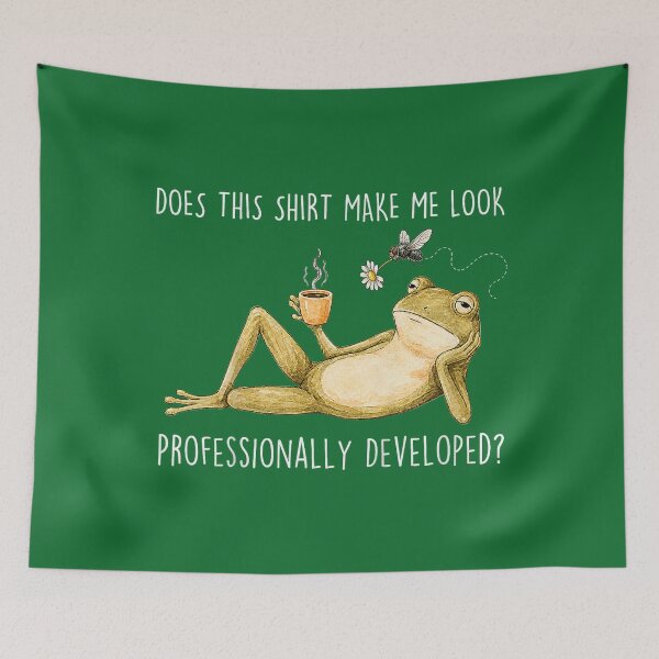 Item preview, Does This Shirt Make Me Look Professionally Developed Frog designed and sold by KristineLi.