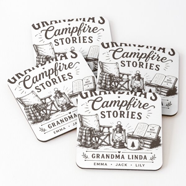 Item preview, Grandma's Campfire Stories Camping Family Adventure Design designed and sold by TeeVerse27.