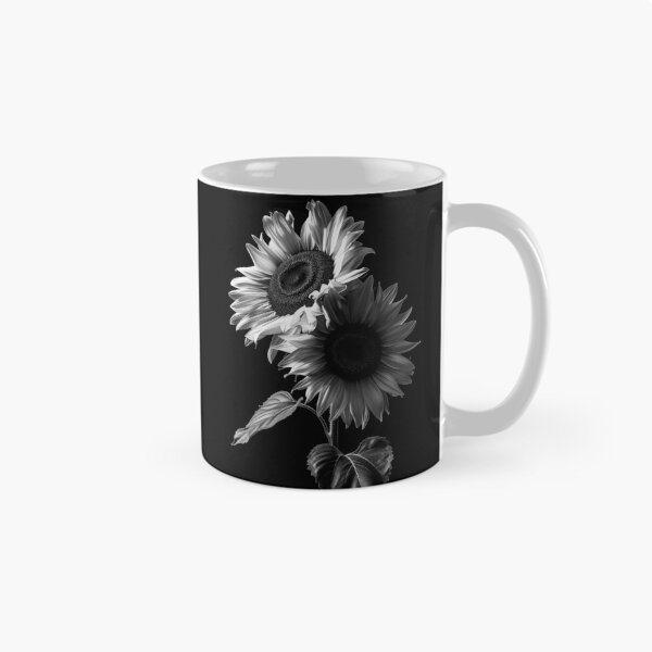 Item preview, Bouquet of sunflowers still life portrait fine art black and white photograph designed and sold by Astrid Arkhangelsky.