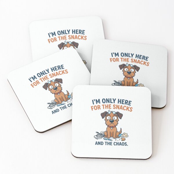 Item preview, Funny Dog Only Here For The Snacks designed and sold by Owcomm.