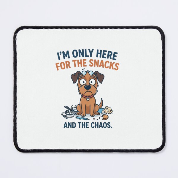 Item preview, Funny Dog Only Here For The Snacks designed and sold by Owcomm.