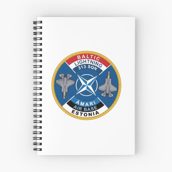 Item preview, RNLAF 313 SQN Baltic Lightning F-35 Ämari Air Base Estonia Patch Graphic designed and sold by CharlieDesings.