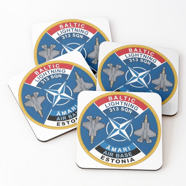 Item preview, RNLAF 313 SQN Baltic Lightning F-35 Ämari Air Base Estonia Patch Graphic designed and sold by CharlieDesings.