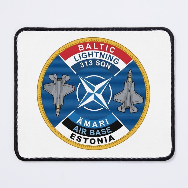 Item preview, RNLAF 313 SQN Baltic Lightning F-35 Ämari Air Base Estonia Patch Graphic designed and sold by CharlieDesings.