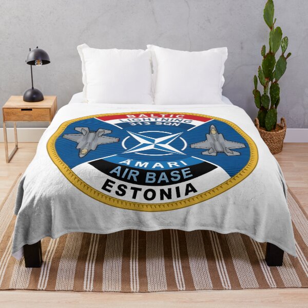 Item preview, RNLAF 313 SQN Baltic Lightning F-35 Ämari Air Base Estonia Patch Graphic designed and sold by CharlieDesings.