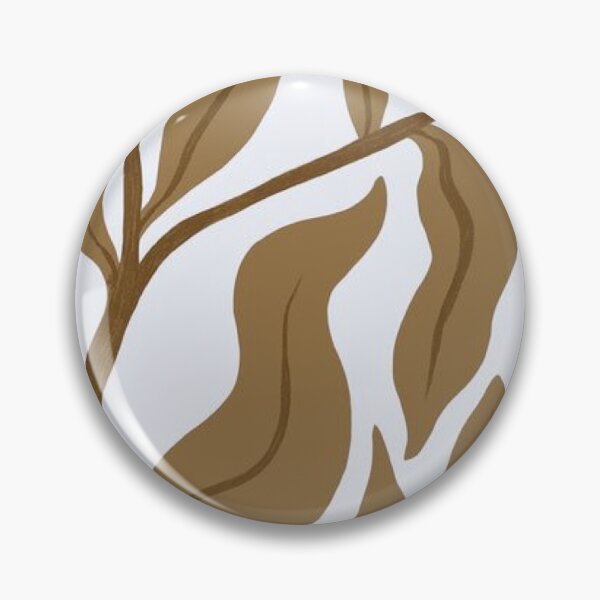 Item preview, Boho Brown Leaf Pattern Earthy Botanical Wave Foliage Print designed and sold by LYAN-STORE.