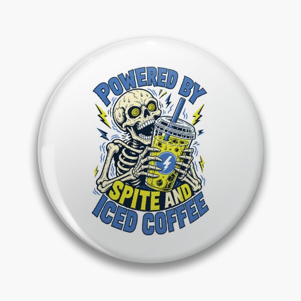 Item preview, Powered By Spite And Iced Coffee designed and sold by KAYJAY DESIGNS.