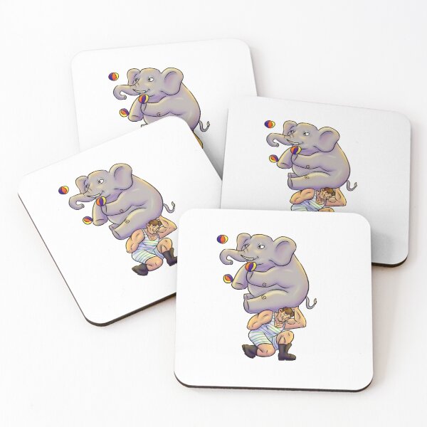 Item preview, Strongman and Elephant Circus designed and sold by JimboTurtle.