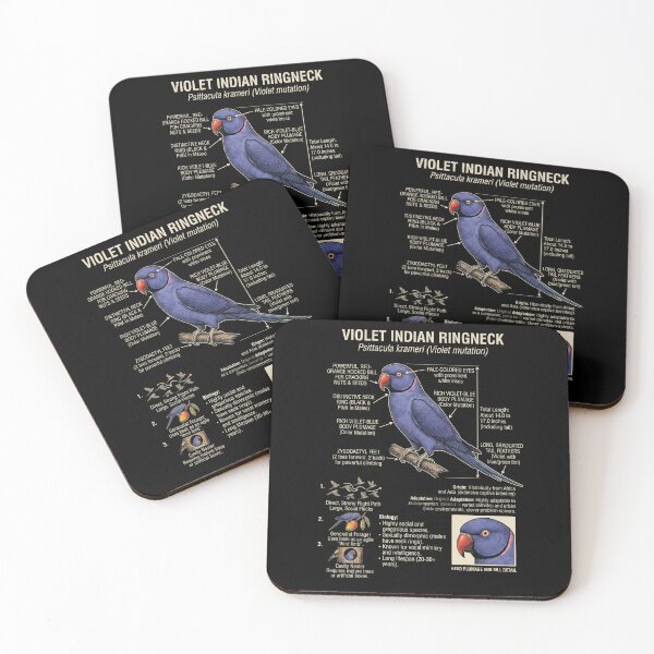 Item preview, Violet Indian Ringneck Scientific Anatomy Ornithology Parrot Lover designed and sold by dian-rody-crest.