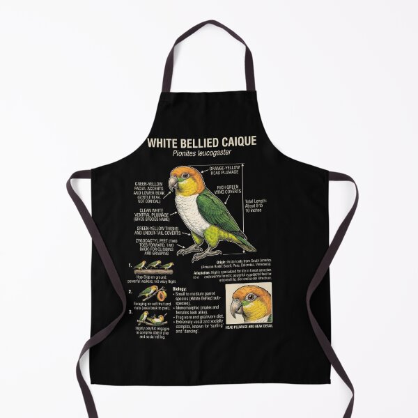 Item preview, White Bellied Caique Scientific Anatomy Ornithology Parrot Lover designed and sold by dian-rody-crest.