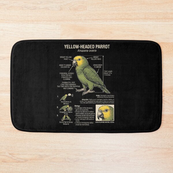 Item preview, Yellow Headed Scientific Anatomy Ornithology Parrot Lover designed and sold by dian-rody-crest.