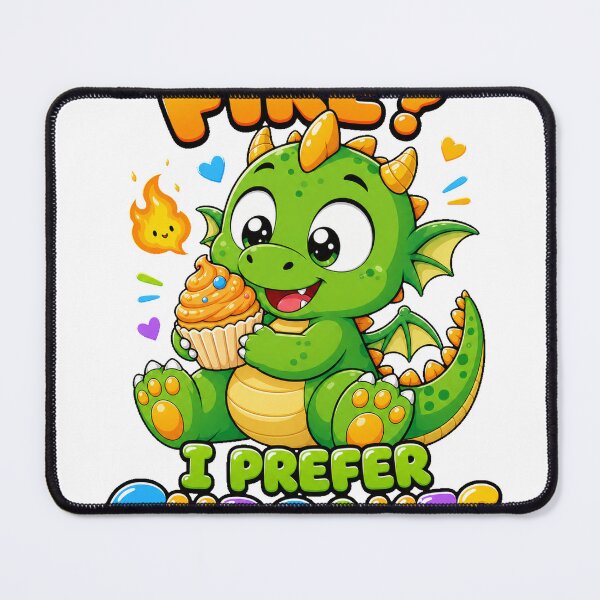 Item preview, Fire? I Prefer Cupcakes Dragon designed and sold by Idans.