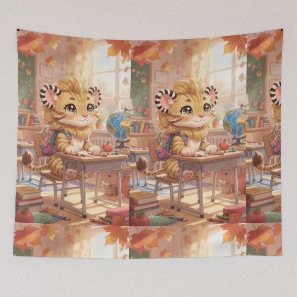 Item preview, Cute Tiger Cub Back to School Classroom | Autumn Student Animal Art designed and sold by TreatLLC.