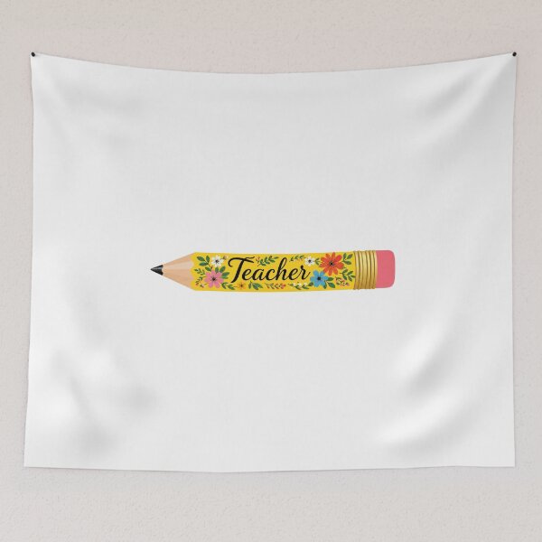 Item preview, Yellow Pencil with Teacher Back to School |Teacher Appreciation designed and sold by SOUFIANE1991.