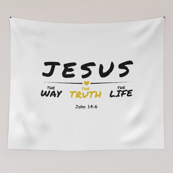 Item preview, John 14:6 – I Am the Way, the Truth and the Life | Christian Bible Verse Design designed and sold by Conduit Tees.