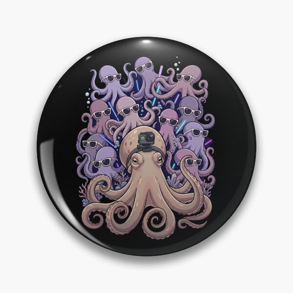 Item preview, Neon Octopus Rave Camera Crew designed and sold by Lombardino.