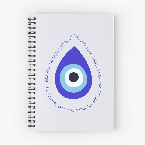 Item preview, Evil Eye Mantra for Truth and Peace - Dark Blue Eye designed and sold by TheThankfulTyne.