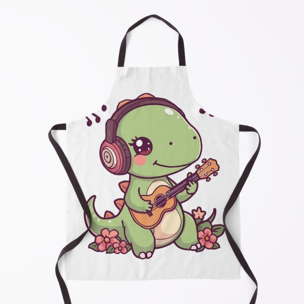 Item preview, Musical Dinosaur Sticker | Dinosaur Playing Ukulele | Music Lover Dino | Kawaii Reptile Illustration designed and sold by Pandey14.
