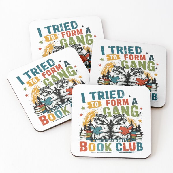 Item preview, I Tried To Form A Gang But It Turned Into A Book Club Bookworm Reading Humor designed and sold by RetroMini2026.
