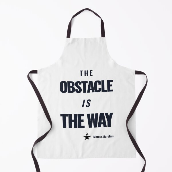 Item preview, The Obstacle Is the Way - Marcus Aurelius - Bold Stoic Motivational Quote - Dark Version designed and sold by Stoic Core.