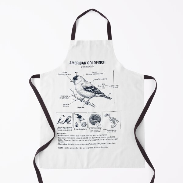 Item preview, American Goldfinch Scientific Anatomy Ornithology Bird Birding Lover designed and sold by dian-rody-crest.