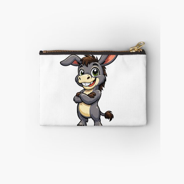 Item preview, Cute Cartoon Donkey Mascot | Funny Animal Character | Vector T-Shirt Design designed and sold by FashionHubLK.