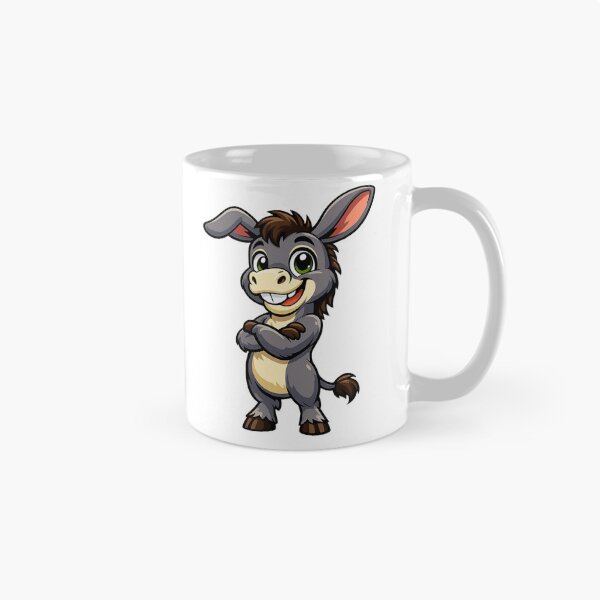 Item preview, Cute Cartoon Donkey Mascot | Funny Animal Character | Vector T-Shirt Design designed and sold by FashionHubLK.