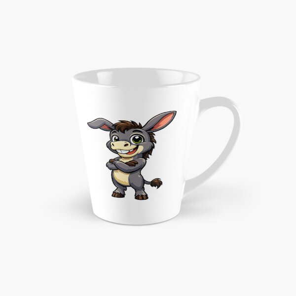 Item preview, Cute Cartoon Donkey Mascot | Funny Animal Character | Vector T-Shirt Design designed and sold by FashionHubLK.