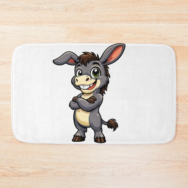 Item preview, Cute Cartoon Donkey Mascot | Funny Animal Character | Vector T-Shirt Design designed and sold by FashionHubLK.