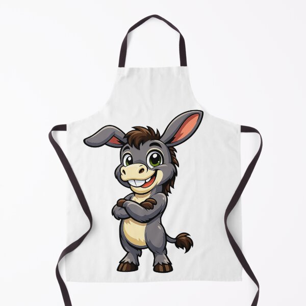 Item preview, Cute Cartoon Donkey Mascot | Funny Animal Character | Vector T-Shirt Design designed and sold by FashionHubLK.